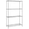 Quantum Storage Systems® 24" x 72" Chrome 4-Shelf Wire Shelving Unit